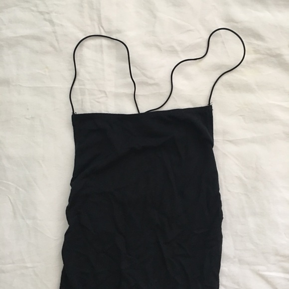 Brandy Melville Other - NWOT Brandy Melville black cotton rose bodysuit